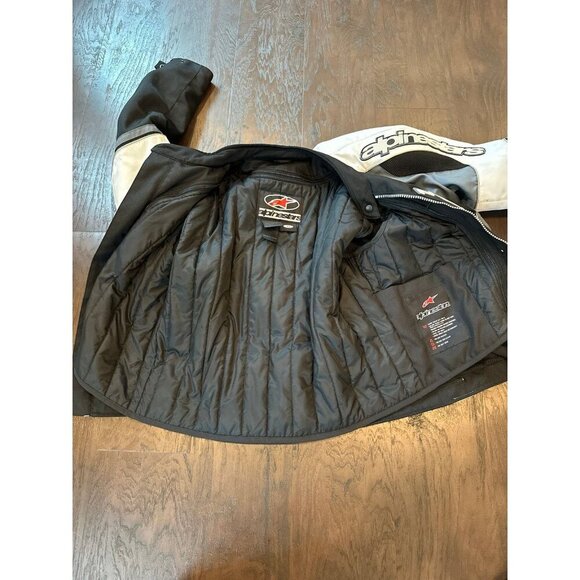 Alphinestars Motorcycle Jacket Black/White Textile Lined - Picture 3 of 8